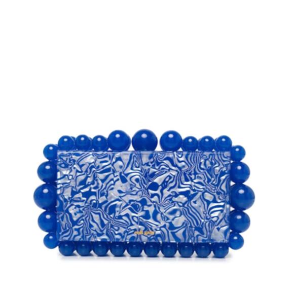 Cult Gaia Eos Beaded Marbled Acrylic Clutch - Picture 6 of 15